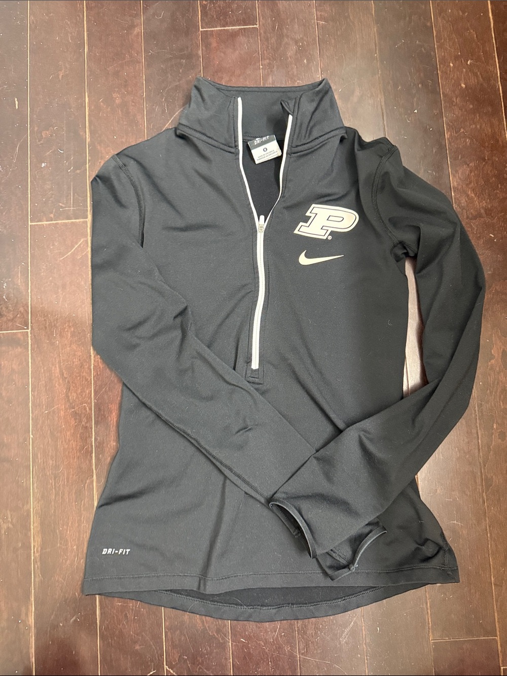 Nike Black Purdue Dri-FIT Quarter-Zip Pullover
